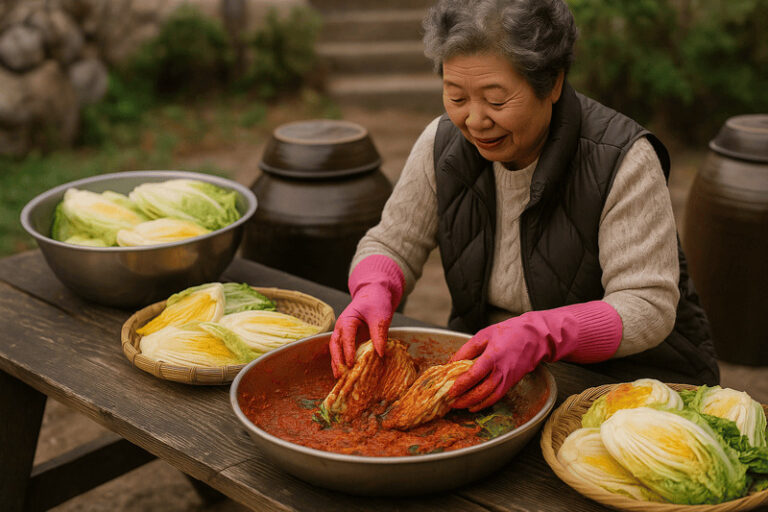 2025 김장시기에 맞춰 김장김치를 만들고 있는 모습